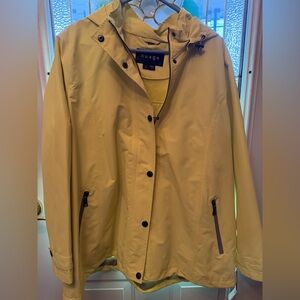 NUAGE INVISIPRINT RAIN COAT 1X LIME GREEN/ YELLOW NWT POLKA DOT PRINT